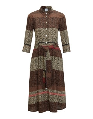 Hemdblusenkleid aus edlem Seiden-Stretch