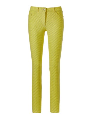 Schmale Jacquard-Jeans