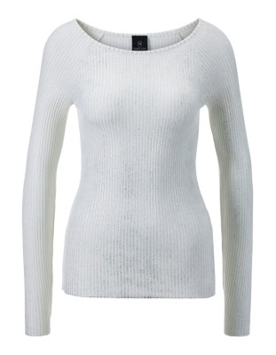Glänzender Pullover