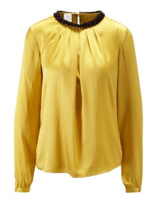Bluse aus Seidensatin